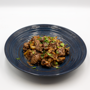 Дробчета с лук и гъби 