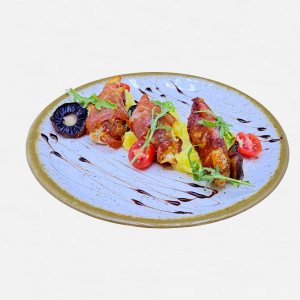 Пиле салтимбока с печени гъби и пухкаво картофено пюре