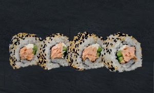 Печена сьомга и филаделфия